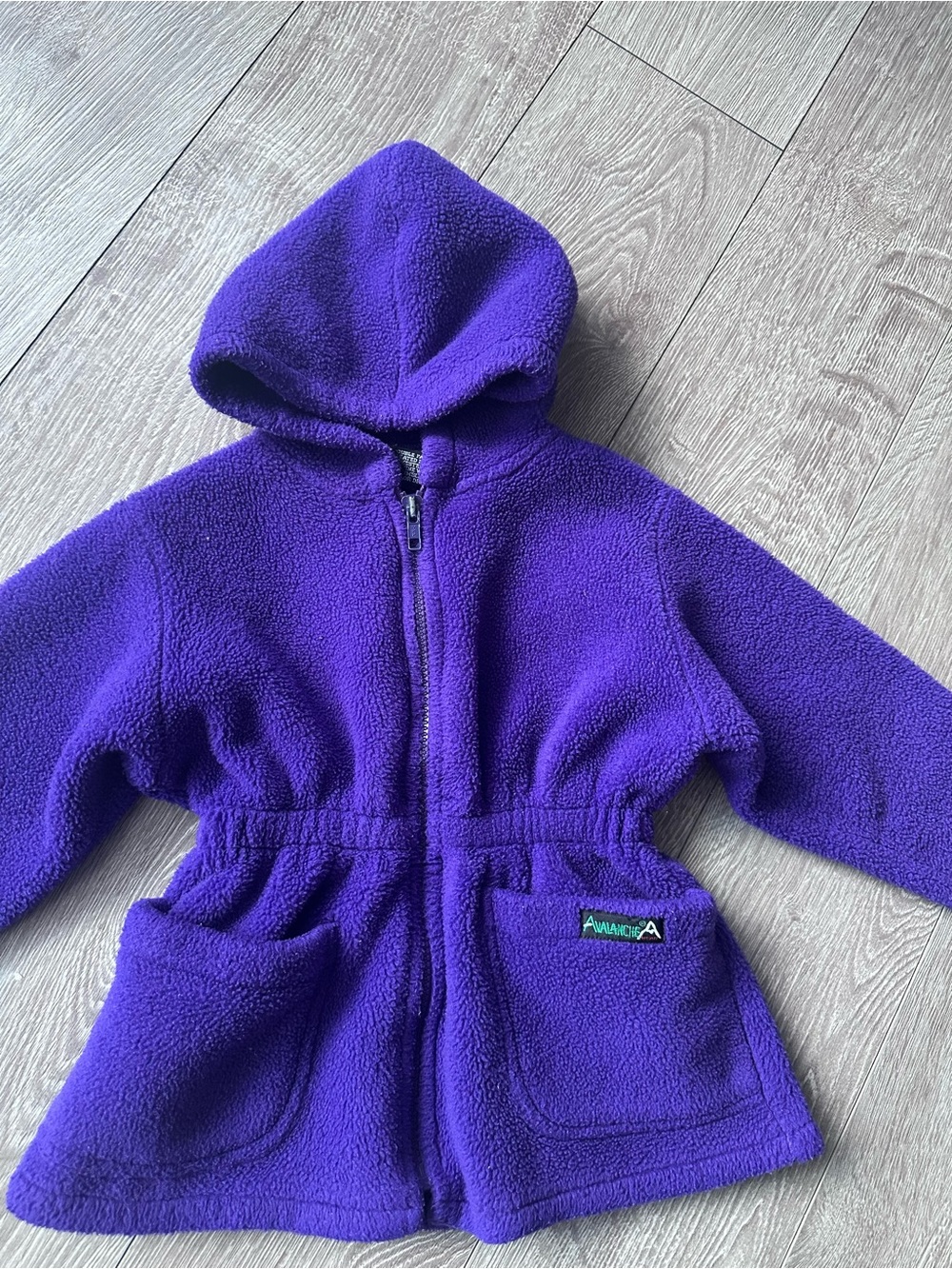 Vintage Avalanche Kids Hooded Fleece Jacket